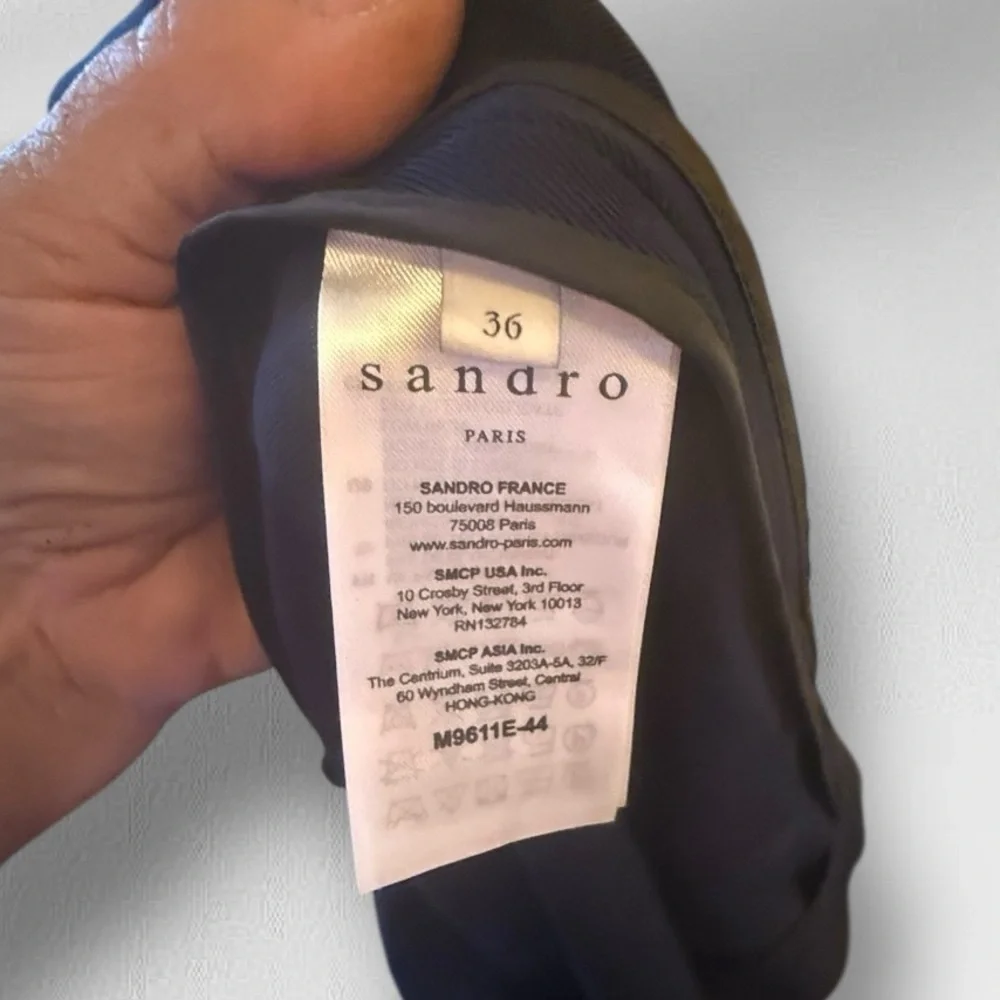 Sandro Paris‎ Long Navy Coat